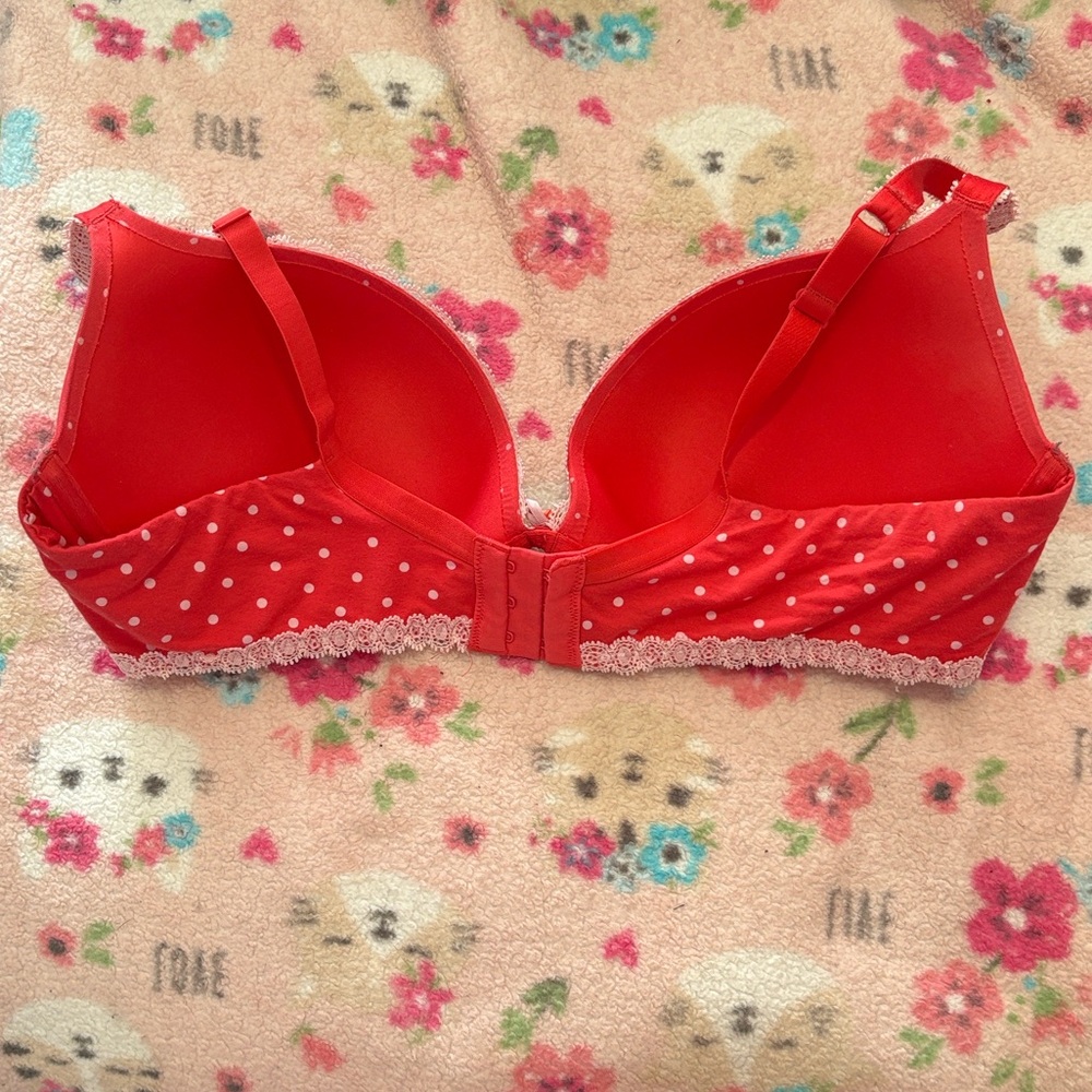 Victoria's Secret Red Polka Dot Bra - Picture 3 of 3
